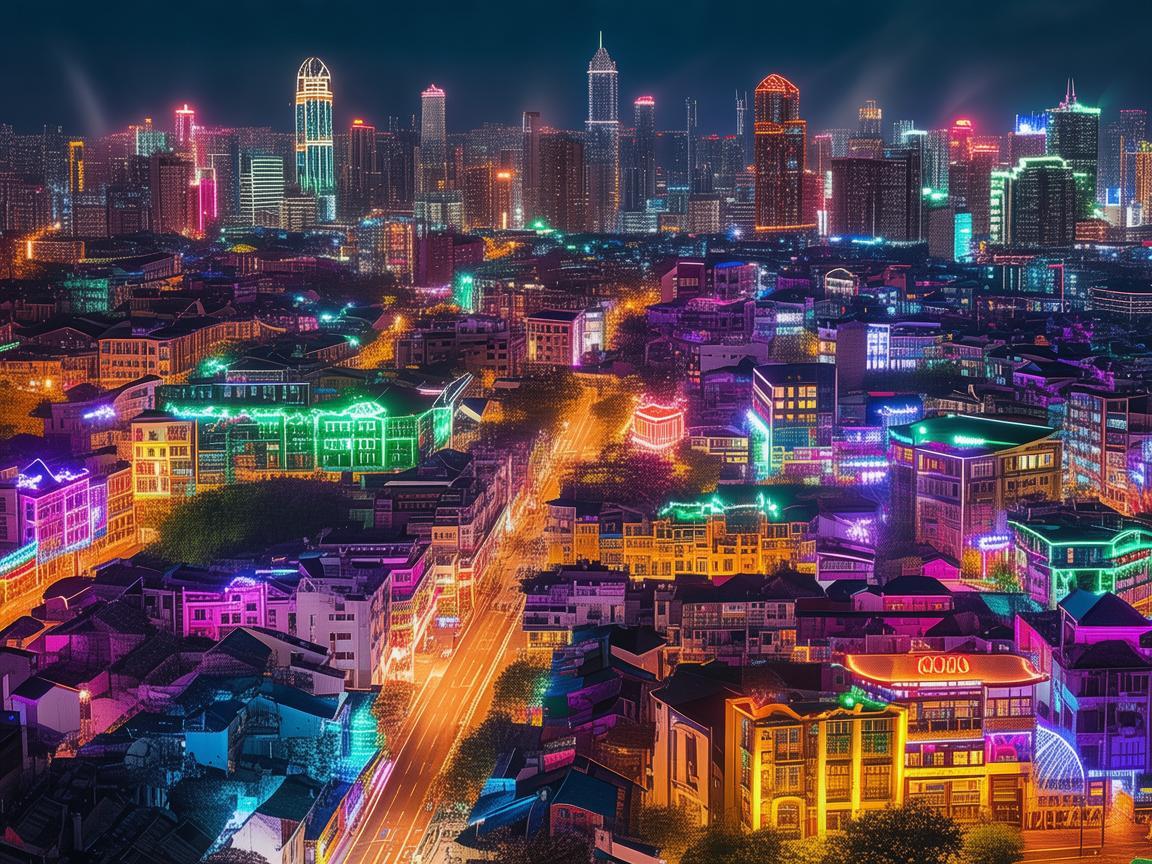 贵阳之光，灯光设计下的多彩都市