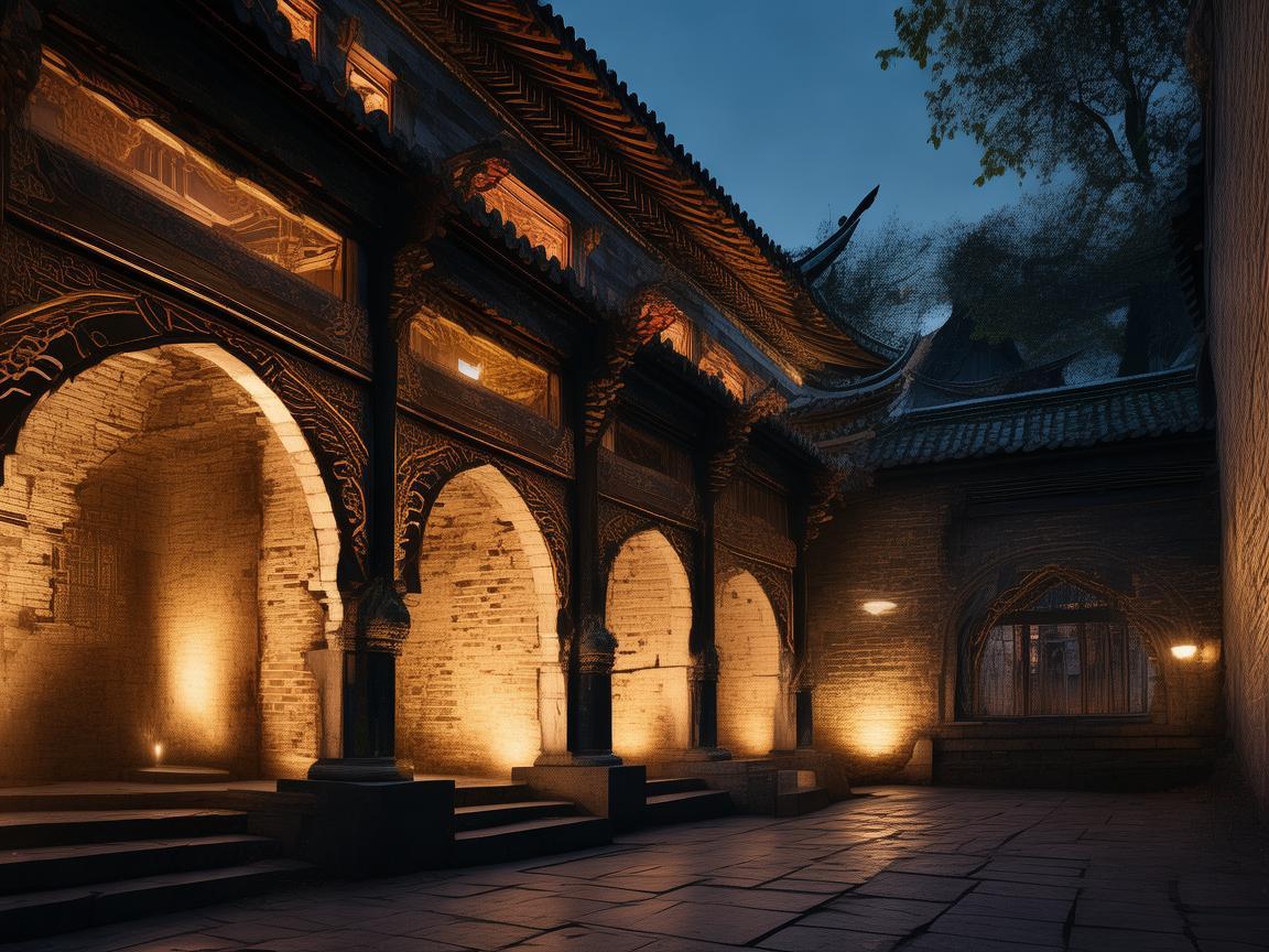 登封古刹夜光，如何通过灯光设计重现历史韵味？