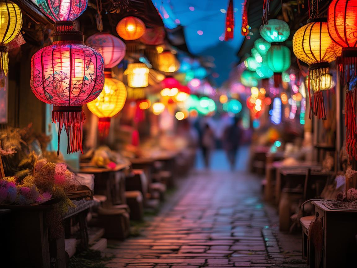 如何在东营的夜市打造独特的灯光氛围？