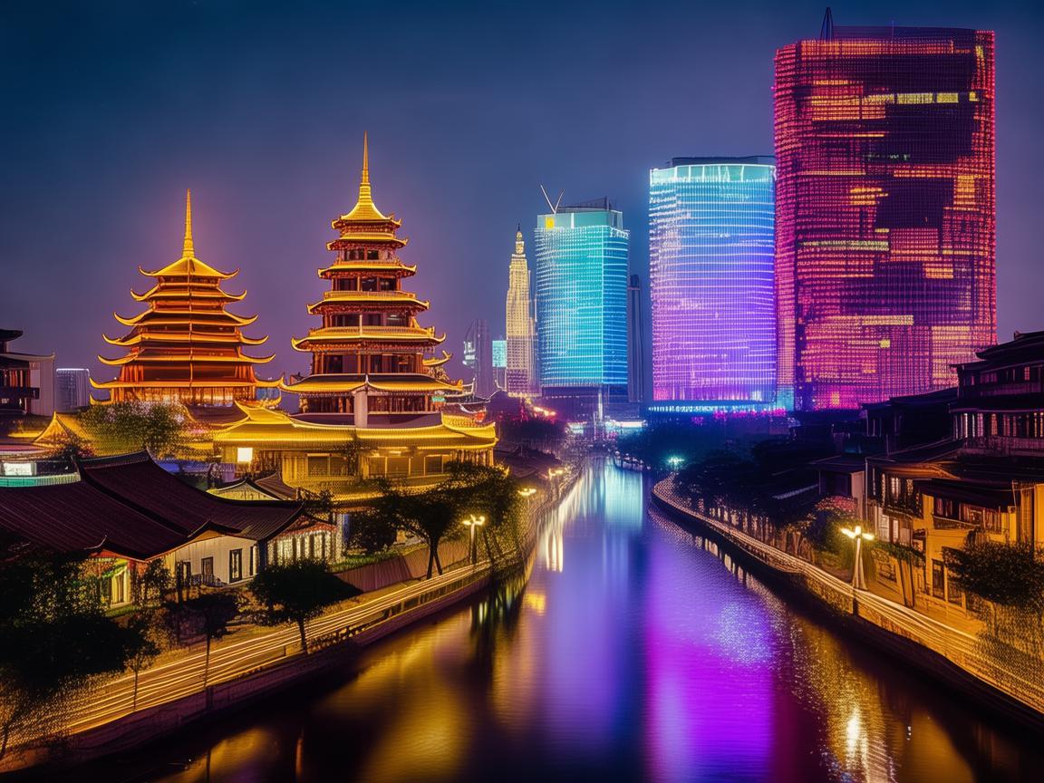 赤峰灯光秀，如何利用自然光与现代技术融合打造独特夜景？