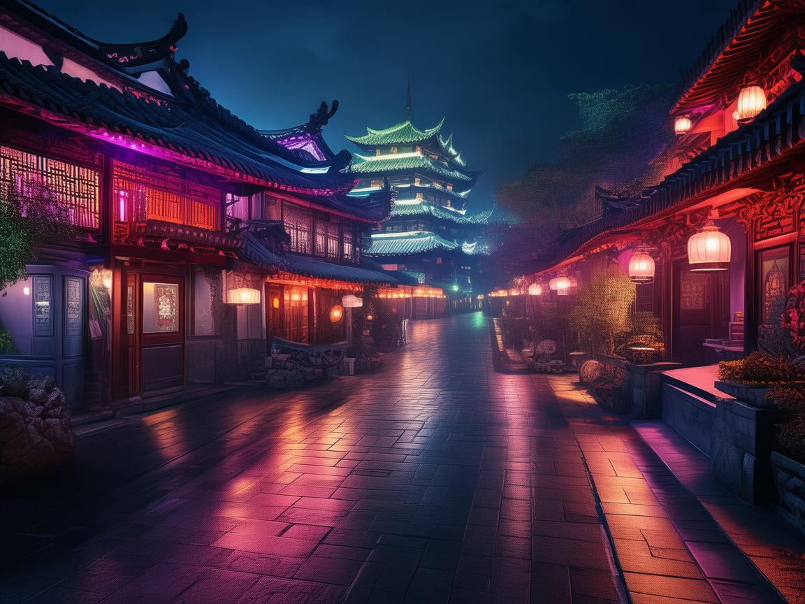灯光设计中的光影魔术，台州古城的夜游灯光规划
