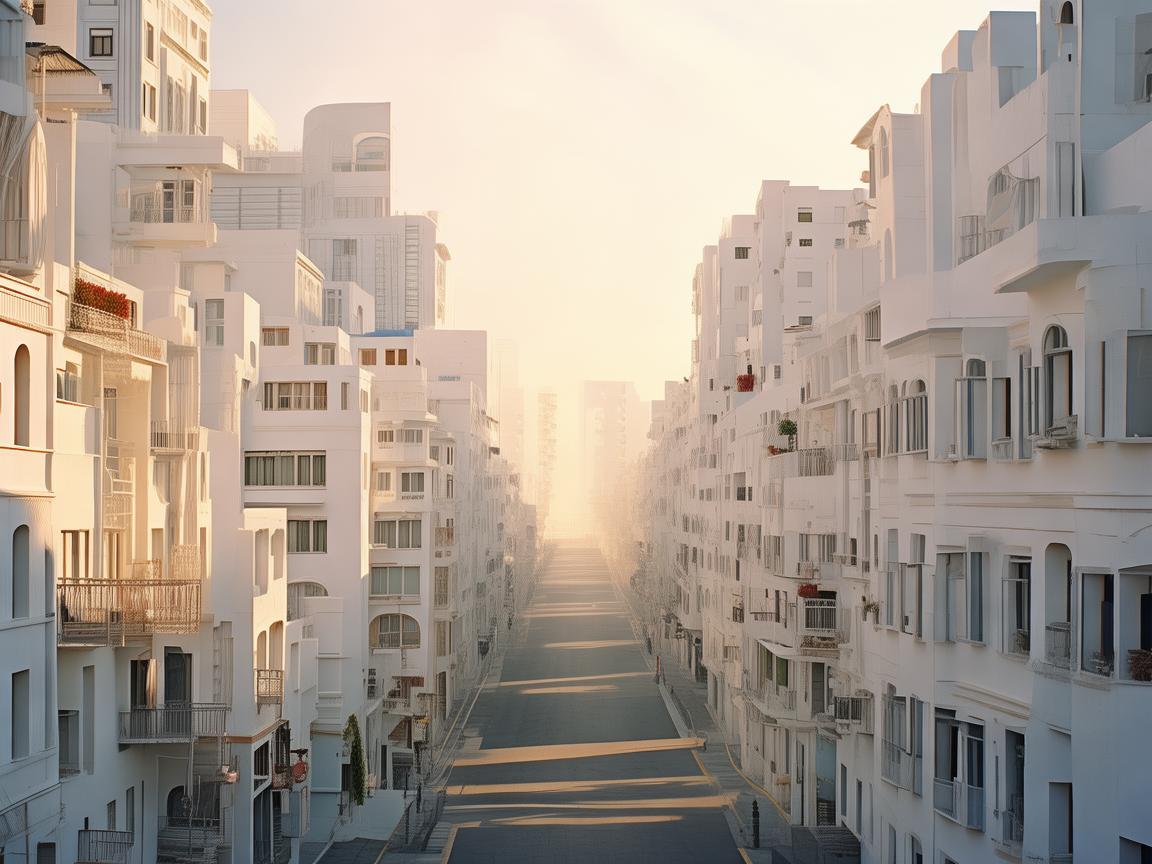 白城之光，光影交织的城市画卷