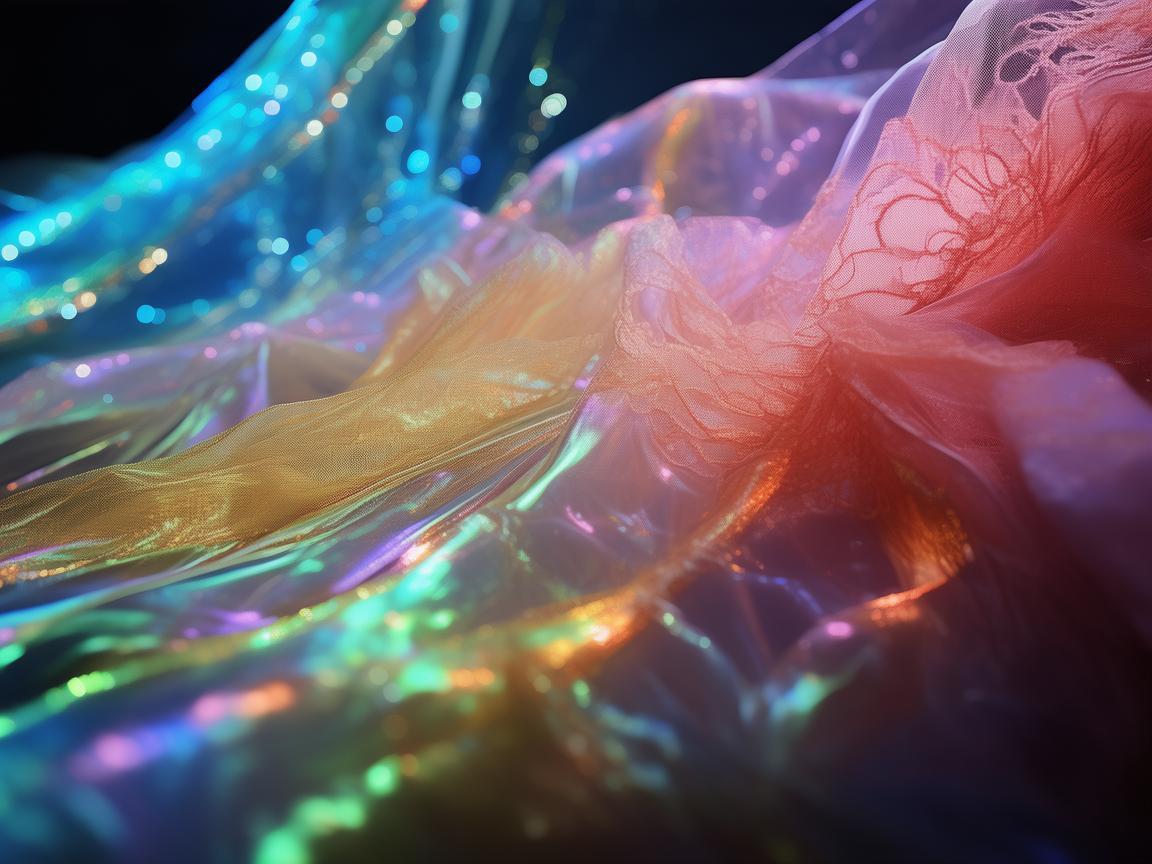 灯光与衣服布料的奇幻交织