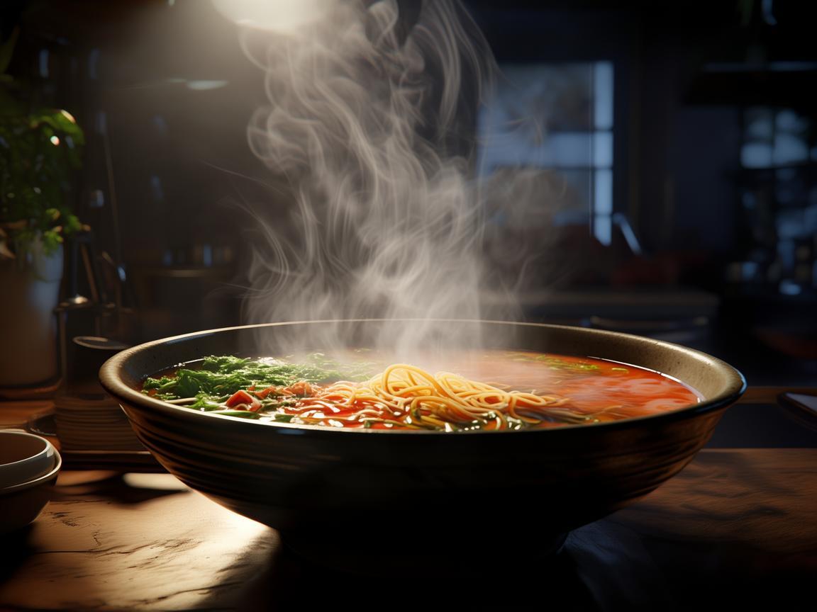 灯光设计中的拉面艺术，如何用光影勾勒出美食的灵魂？