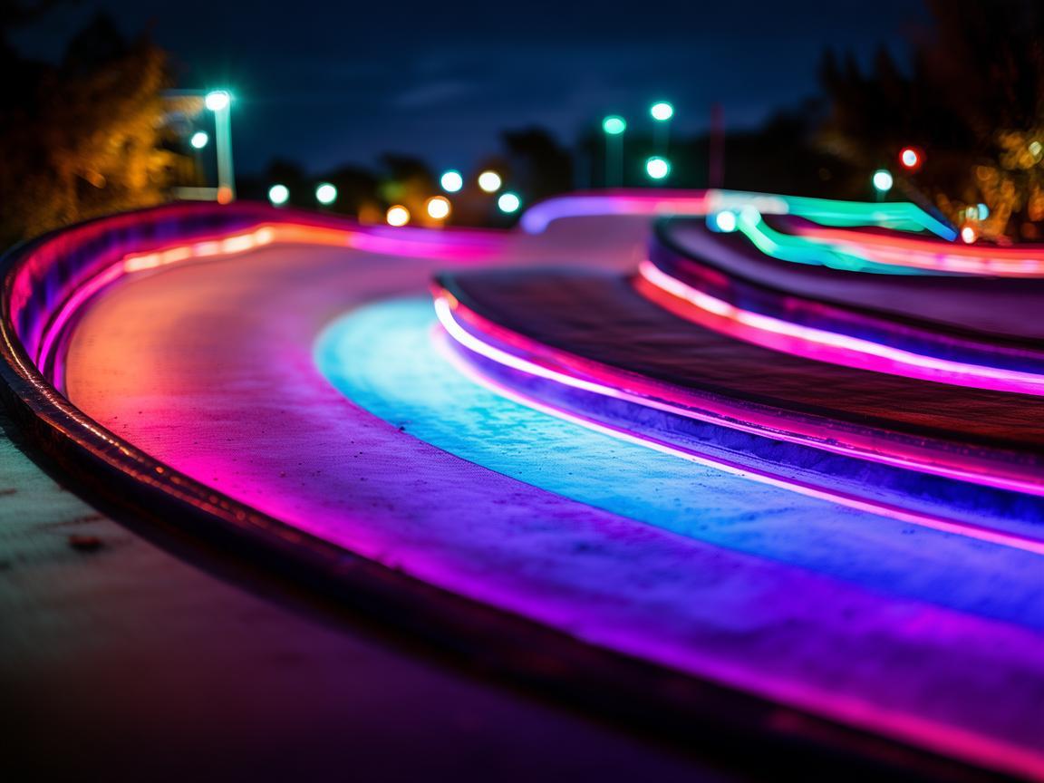 小轮车赛道灯光设计，点亮热血与激情