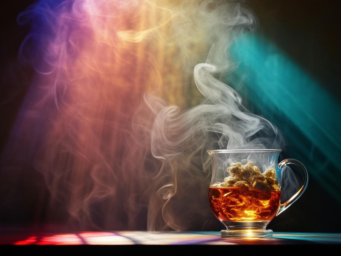 乌龙茶香里的光影交织