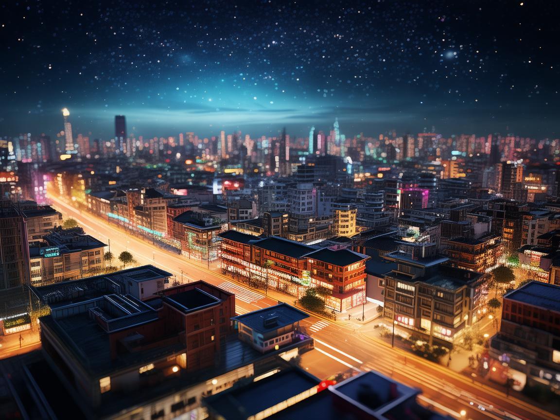 点亮广安，光影交织的城市画卷