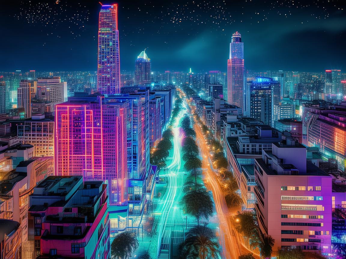 白城夜色下的光影魔术，如何打造独特的城市照明体验？