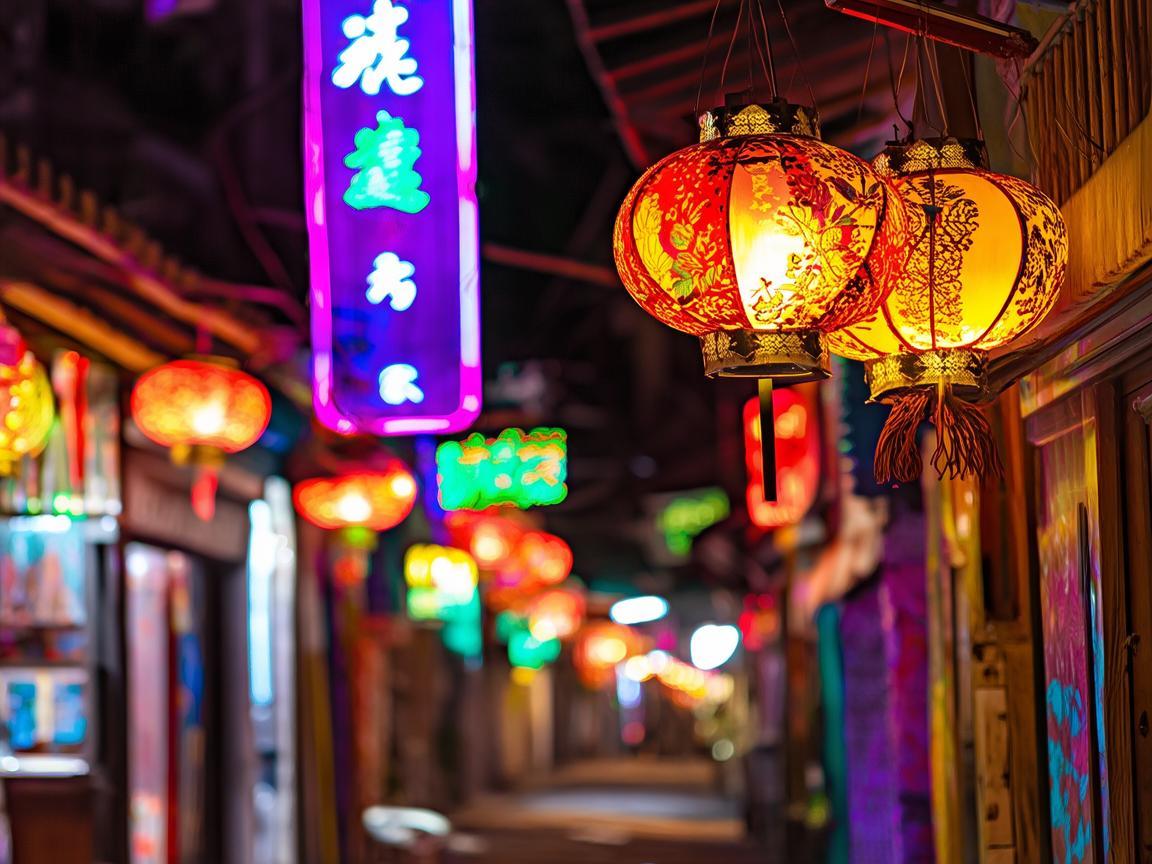 如何在清镇的夜市中打造独特的灯光氛围？