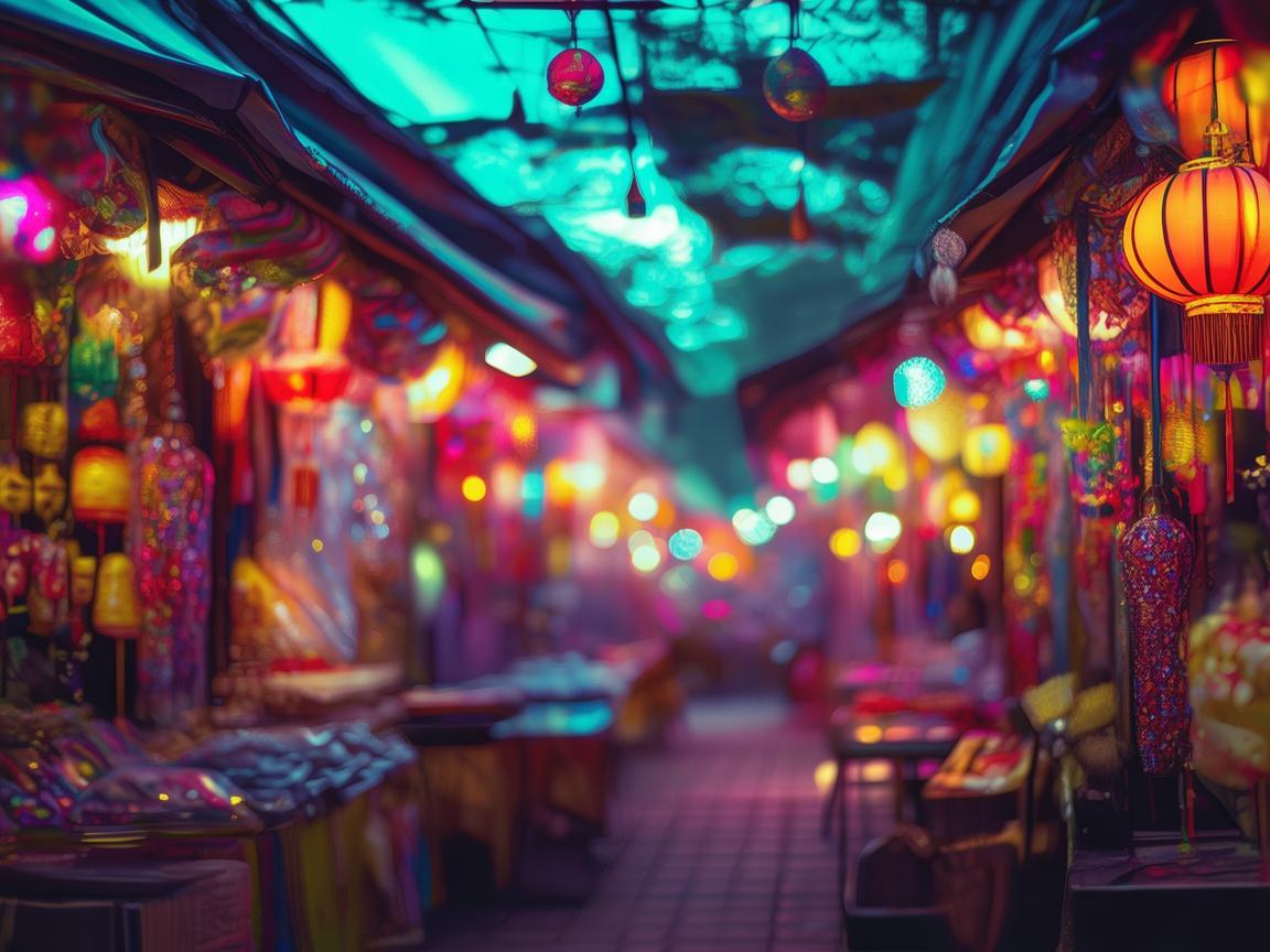 点亮夜市，绽放梦幻灯光秀