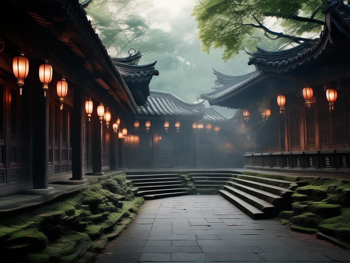 道观灯光设计，点亮神秘与宁静之光