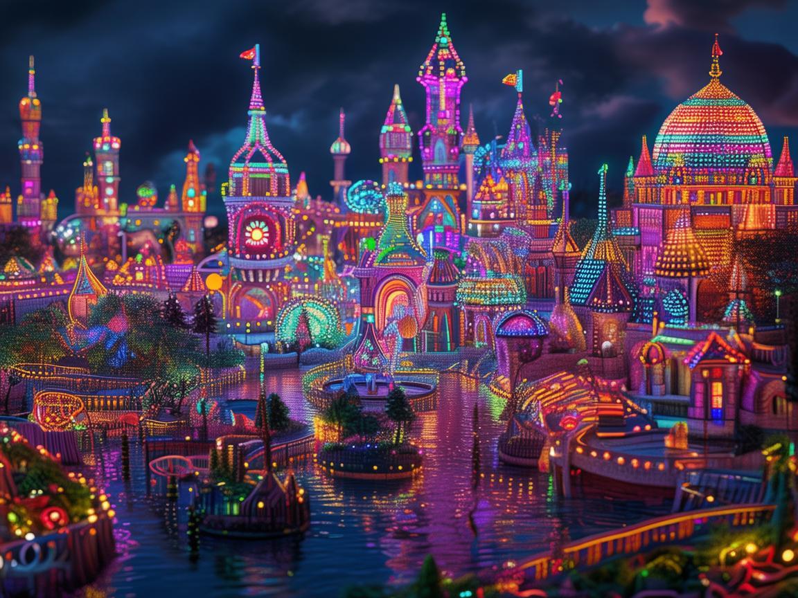主题公园灯光设计，点亮奇幻世界